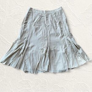 Vintage J. Jill Tan pleated skirt size 6